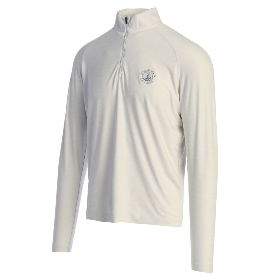 Men'S Apparel Pebble Beach | Pebble Beach Sport Fit 1/4 Zip Pullover By ...